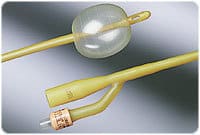 LUBRICATH Short Round Tip 2-Way Latex Foley Catheter 16 Fr 30 cc