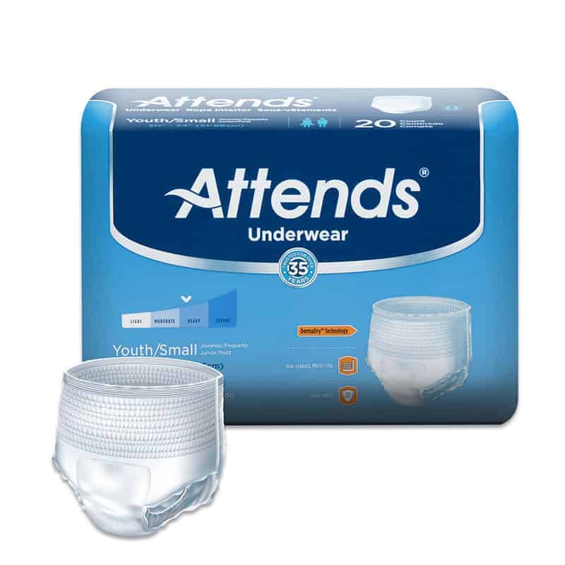 Attends Super Plus Absorbency Pull-On Protective Underwear With Leakage Barrier