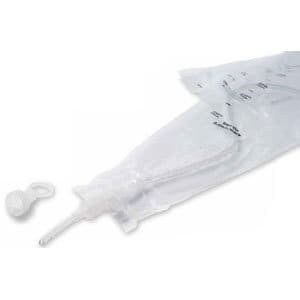 TOUCHLESS Plus Unisex Vinyl Intermittent Catheter Kit 16 Fr 1100 mL