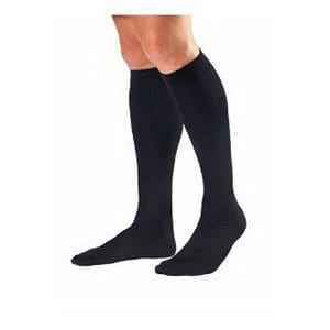 Men's Knee-High Ribbed Compression Socks X-Large, Black
