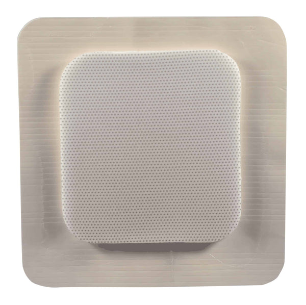 MediPlus-Comfort Foam Border Ag Island Dressing, 6" x 6", Pad Size 4" x 4"