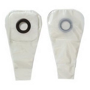 1-Piece Drainable Pouch with Precut 2-1/2" Barrier Opening, Pouch Size 3" with Karaya