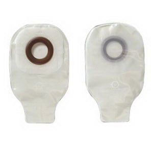 1-Piece Drainable Pouch with Precut 1-1/2" Barrier Opening, Pouch Size 2" with Karaya