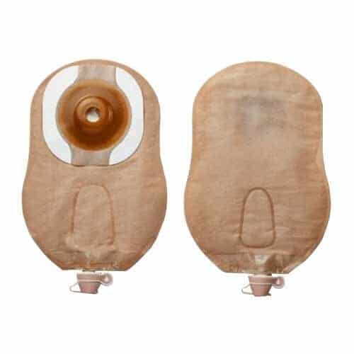 Premier Convex Flextend Urostomy Pouch With Belt Tabs 1" (25mm) Pre-Cut With Tape, Ultra Clear