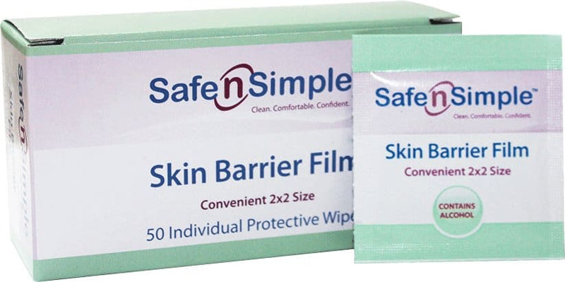 Skin Barrier Film Wipes, 2" x 2", Alcohol