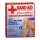 Band-Aid First Aid Nonstick Gauze Pad, Large, 4.5" x 5.5", 4 ct.