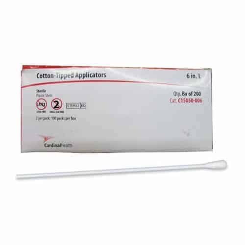 Cardinal Health Sterile Cotton Tipped Applicator with Plastic Shaft 6"