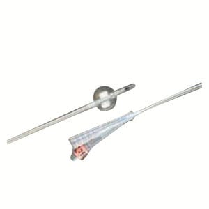 BARDEX Infection Control 2-Way 100% Silicone Foley Catheter 16 Fr 5 cc Coude