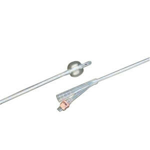 LUBRI-SIL 2-Way 100% Silicone Foley Catheter 10 Fr 3 cc