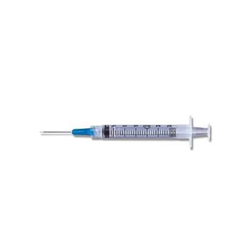 Luer-Lok Syringe with Detachable PrecisionGlide Needle 25G x 5/8", 3 mL (100 count)