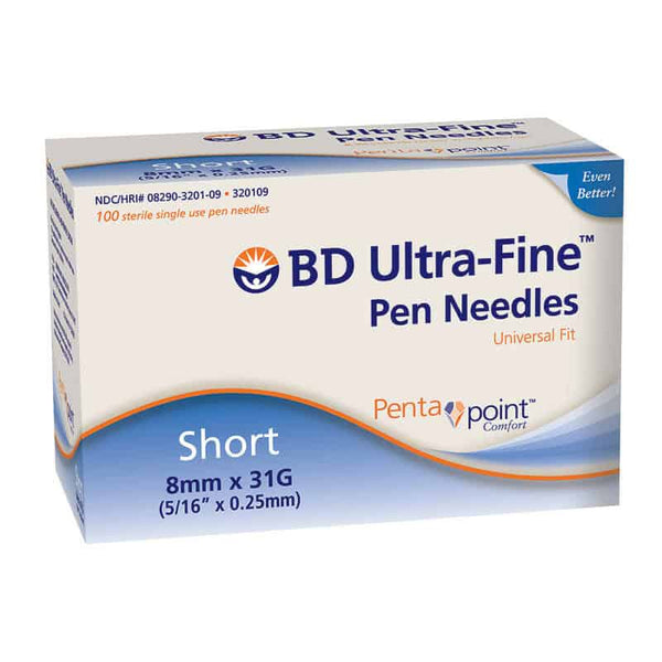 Ultra-Fine III Short Pen Needle 31G x 5/16" (100 count)
