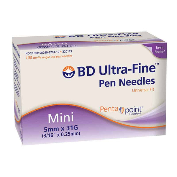 Ultra-Fine III Mini Pen Needle 31G x 3/16" (100 count)