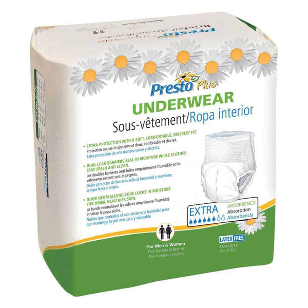 Presto Plus Protective Underwear Maxiumum Absorbency