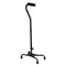 Guardian Aluminum Small Base Quad Cane, Black