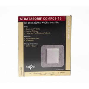 Stratasorb Composite Island Dressing, 6" x 6"