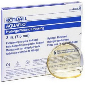 Dermacea Aquaflo Hydrogel Wound Dressing Disk 3"