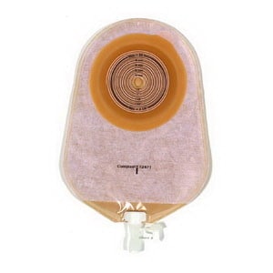 Assura 1-Piece Non-Convex Standard Wear Urostomy Pouch Cut-to-Fit 3/8" - 2-1/4" (Custom), Opaque