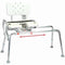 Heavy Duty Sliding Transfer Bench W/Cut-Out Seat