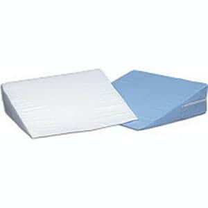 Bed Wedge Cushion, Foam w/Blue Cover 12 X 24 X 24