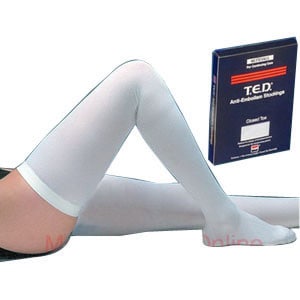 T.E.D. Thigh Length Continuing Care Anti-Embolism Stockings Large, Short