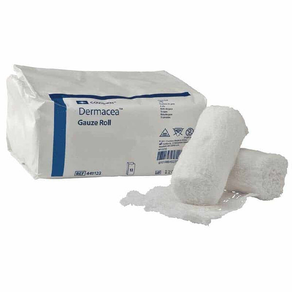 Dermacea Nonsterile Low-Ply Gauze Rolls 6" x 4 yds.