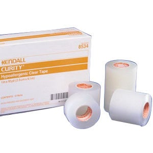 Curity Hypoallergenic Clear Tape 3" x 10 yds.
