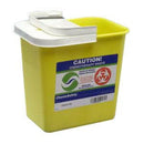 SharpSafety Sharps Container with Hinged Lid, Red, 8 Gallon