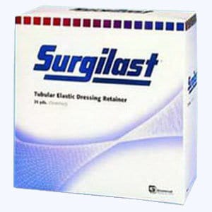 Surgilast Tubular Elastic Dressing Retainer, Size 5, 15" x 25 yds. (Small: Head, Shoulder and Thigh)
